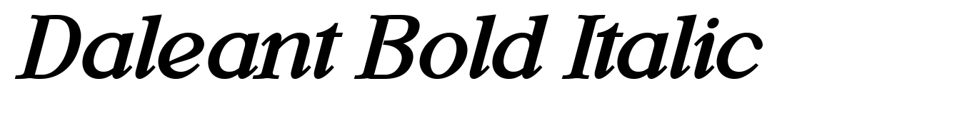 Daleant Bold Italic